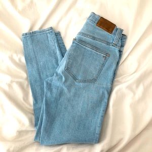 Madewell 9” high rise button fly skinny